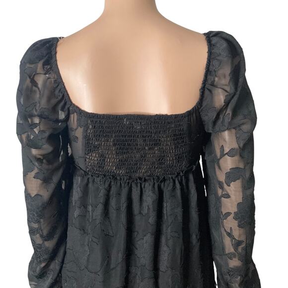 Bloomfield Collection Mini Dress Womens Small Floral Black - Picture 11 of 13